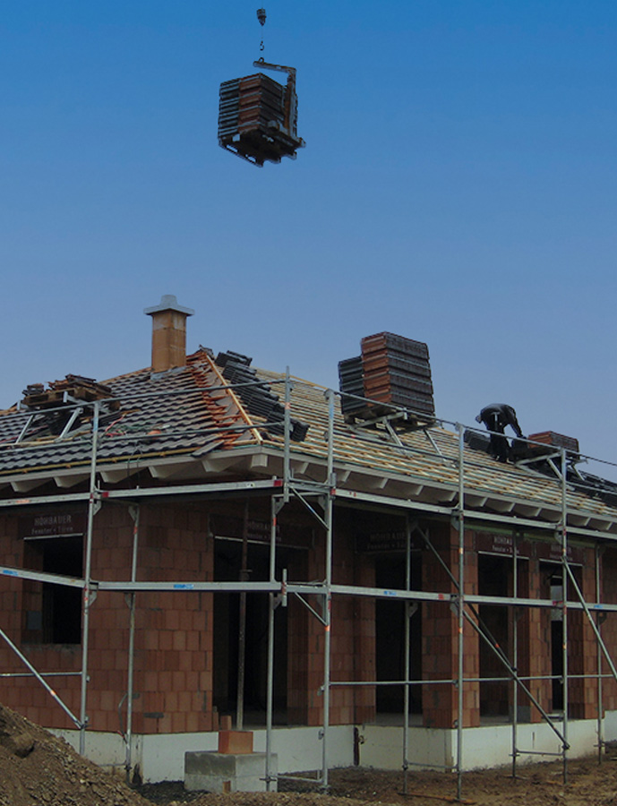 Dacheindeckung der Zimmerei Ring