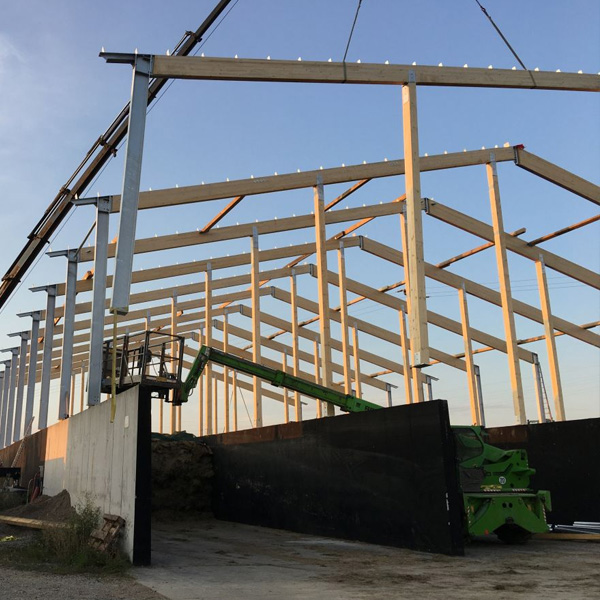 Landwirtschaftliche Hallen und Ställe der Zimmerei Ring